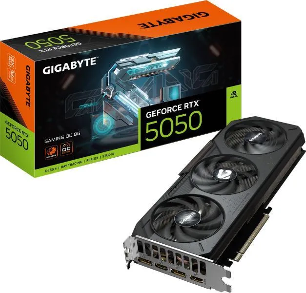 GIGABYTE GeForce RTX 5050 GAMING OC 8GB GDDR6 128bit videokártya